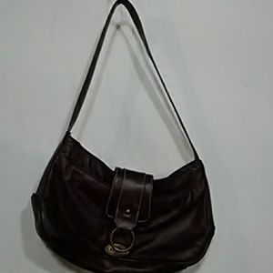 D&G brown leather shoulder bag